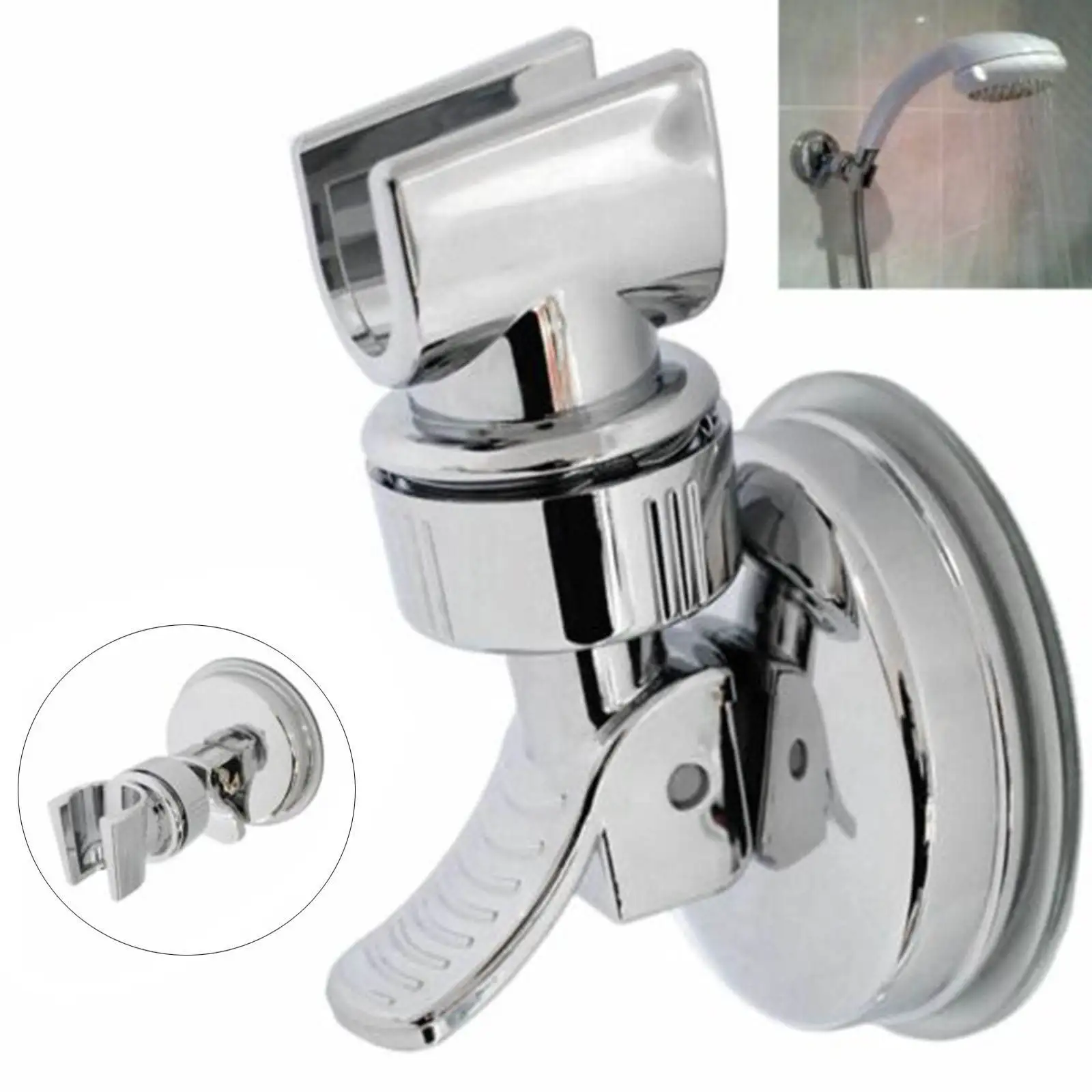 

Shower Head Holder for Bathroom High Performance Suction Cup, Removable,