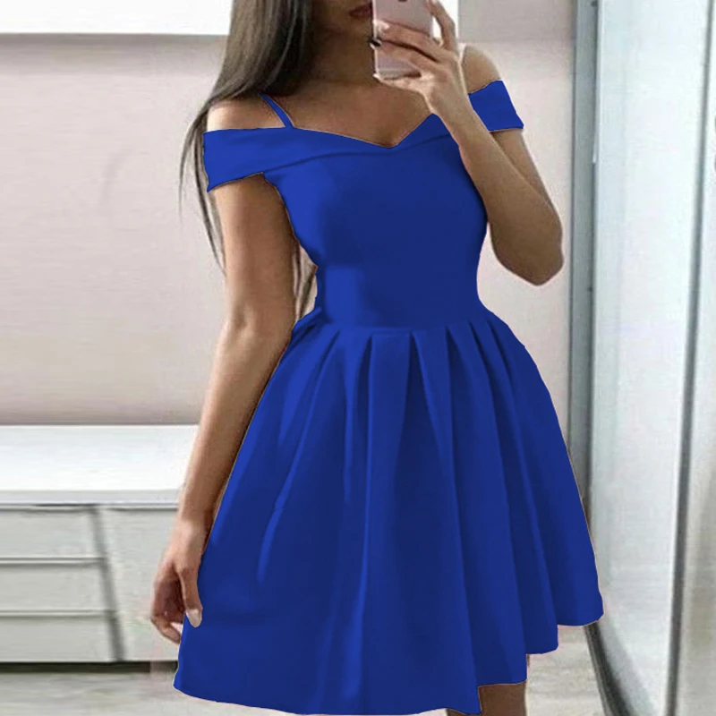 

Элегантное платье принцессы на бретельках с вырезом лодочкой женское пикантное вечерние нее платье с открытыми плечами и открытой спиной ж...