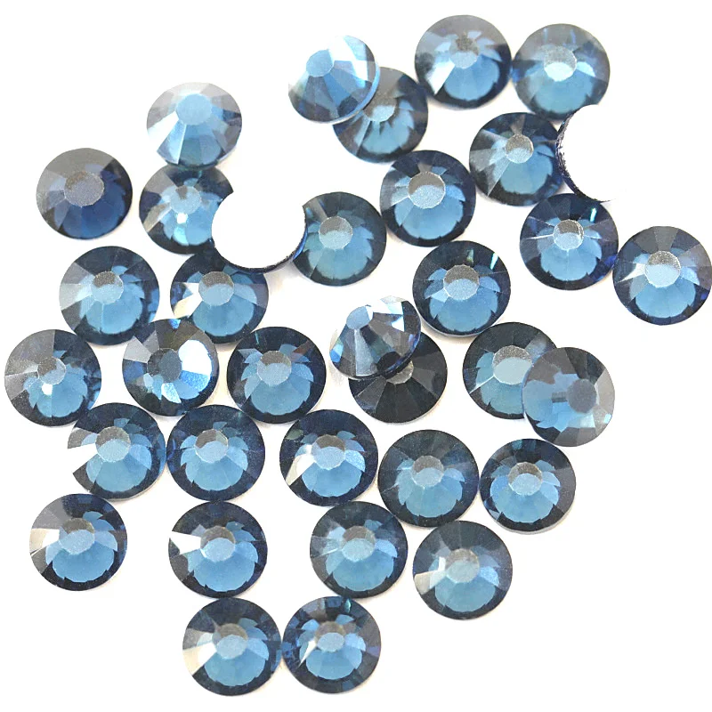 Блестящие SS3 SS34 Стразы для дизайна ногтей Монтана блестящие стразы с плоской