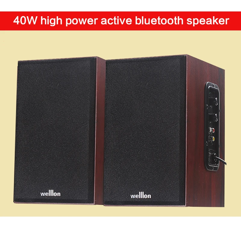 40W 4 Inch Home Active Speaker Computer Bluetooth Speaker Home Theater TV/computer Audio DIY HiFi Fever Speaker with Tone