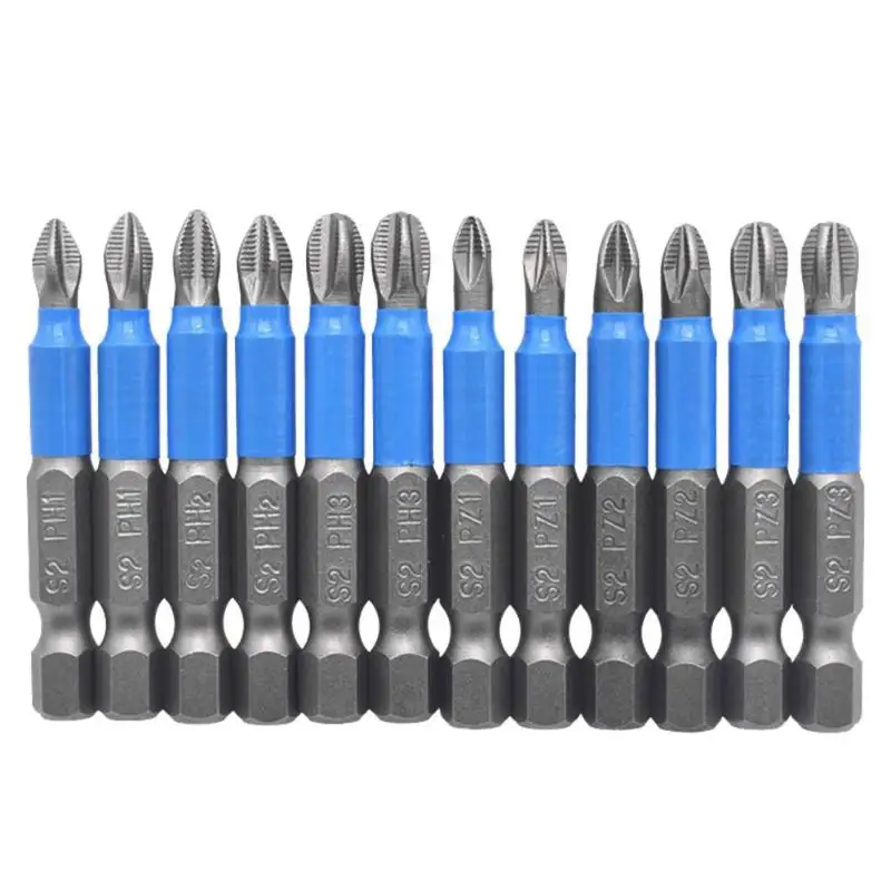 

12 шт./компл. электрическая отвертка PZ1/PZ2/PZ3/PH/ PH2/PH3