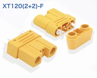 new amass xt12022 gold plated banana plug connector male female