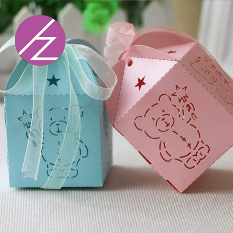 100 шт. подарочные коробки в виде мишки|Коробки для свадебных открыток| |