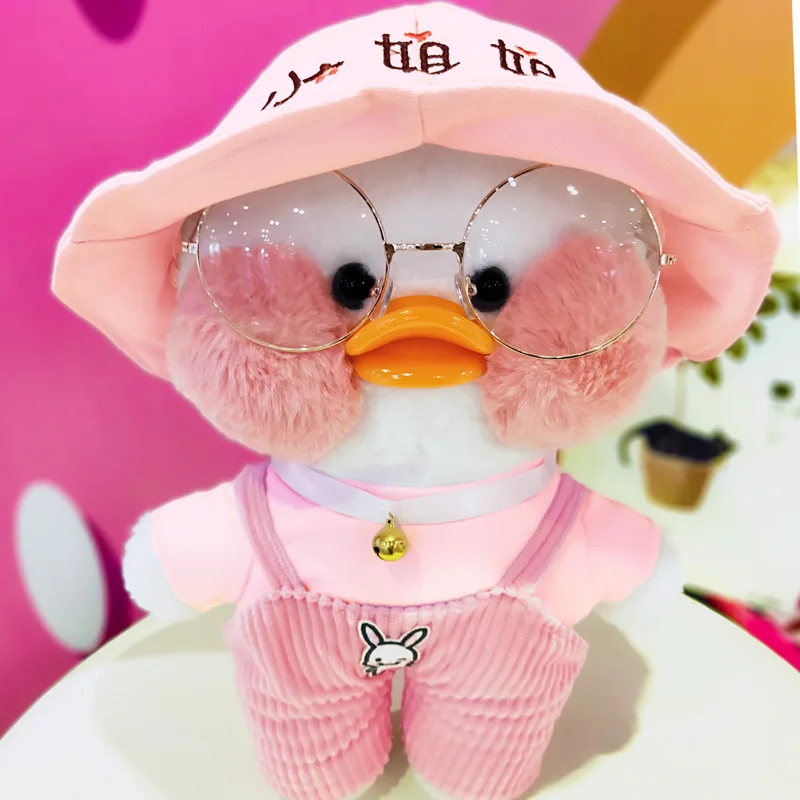 Boxi Kawaii плюшевая утка кукла игрушки Новые 30 см милые пушистые мягкие чучела кукла подарок на день рождения игрушки для детей девочек женщин - Цвет: Pink D
