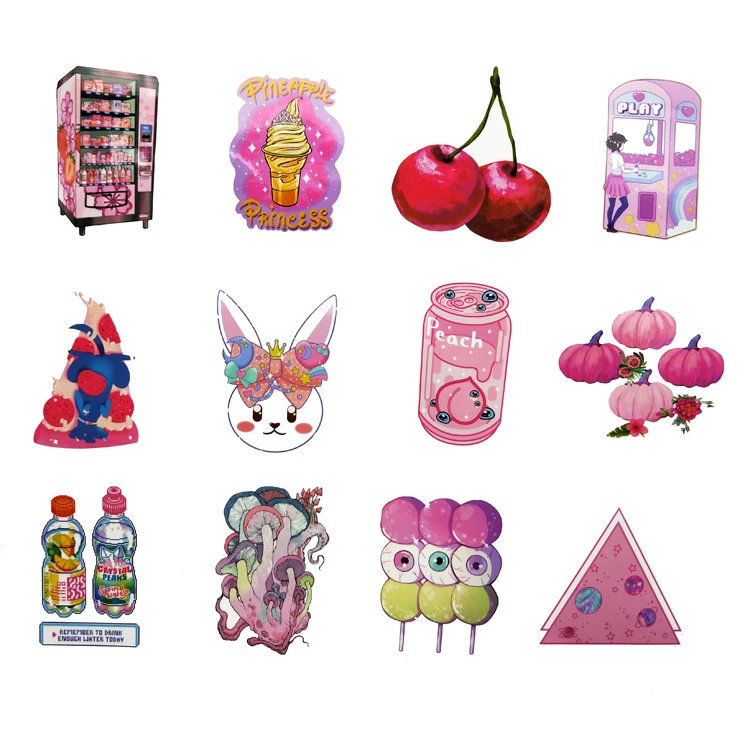 64 шт. ПВХ милые розовые игрушки для девочек-подростков десерт украшения