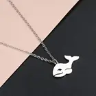 Todorova милый КИТ подвеска в форме акулы ожерелье океан животное рыба ключица цепь колье ожерелье из нержавеющей стали ювелирные изделия для женщин