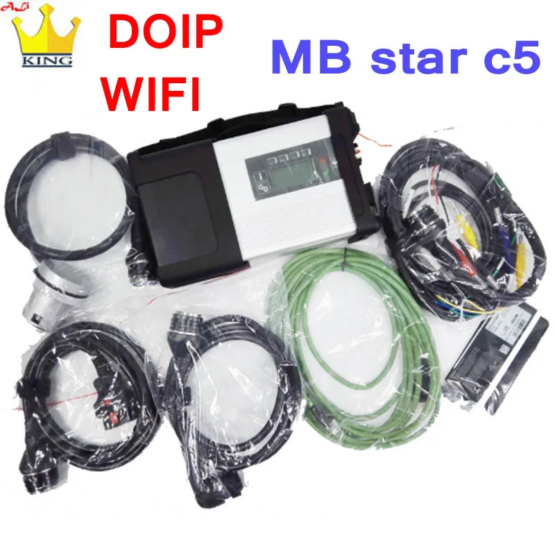 Mb Star C5 SD Connect Plus Doip с программным обеспечением SSD Wi Fi функцией диагностический