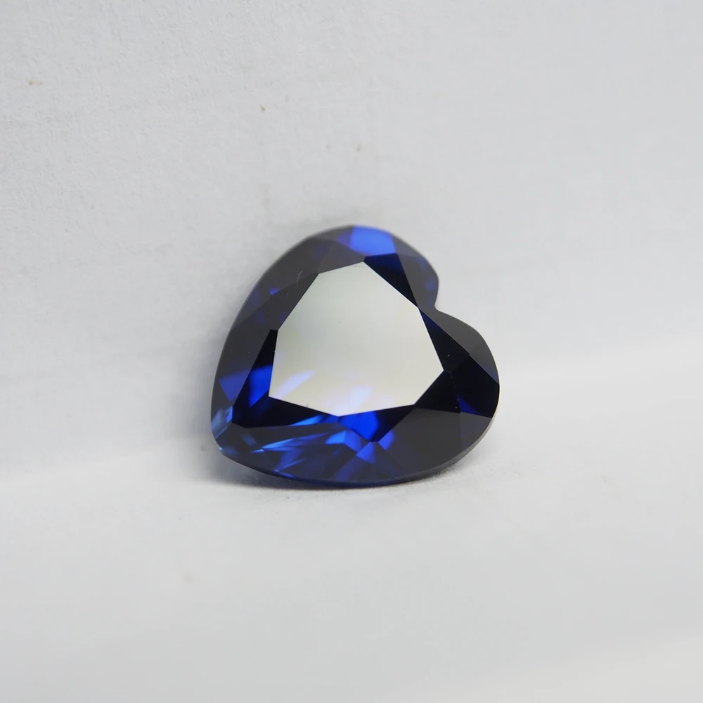 

Meisidian Royal Blue Sapphire 5pcs 6x6mm Heart Cut 34# Corundum 5A Quality Loose Gemstone Ring Making