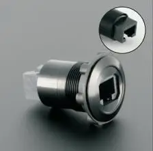 Металлический панельный разъем RJ45 22 мм (гнездо от A до A)|connector rj45|connector panelconnector female |
