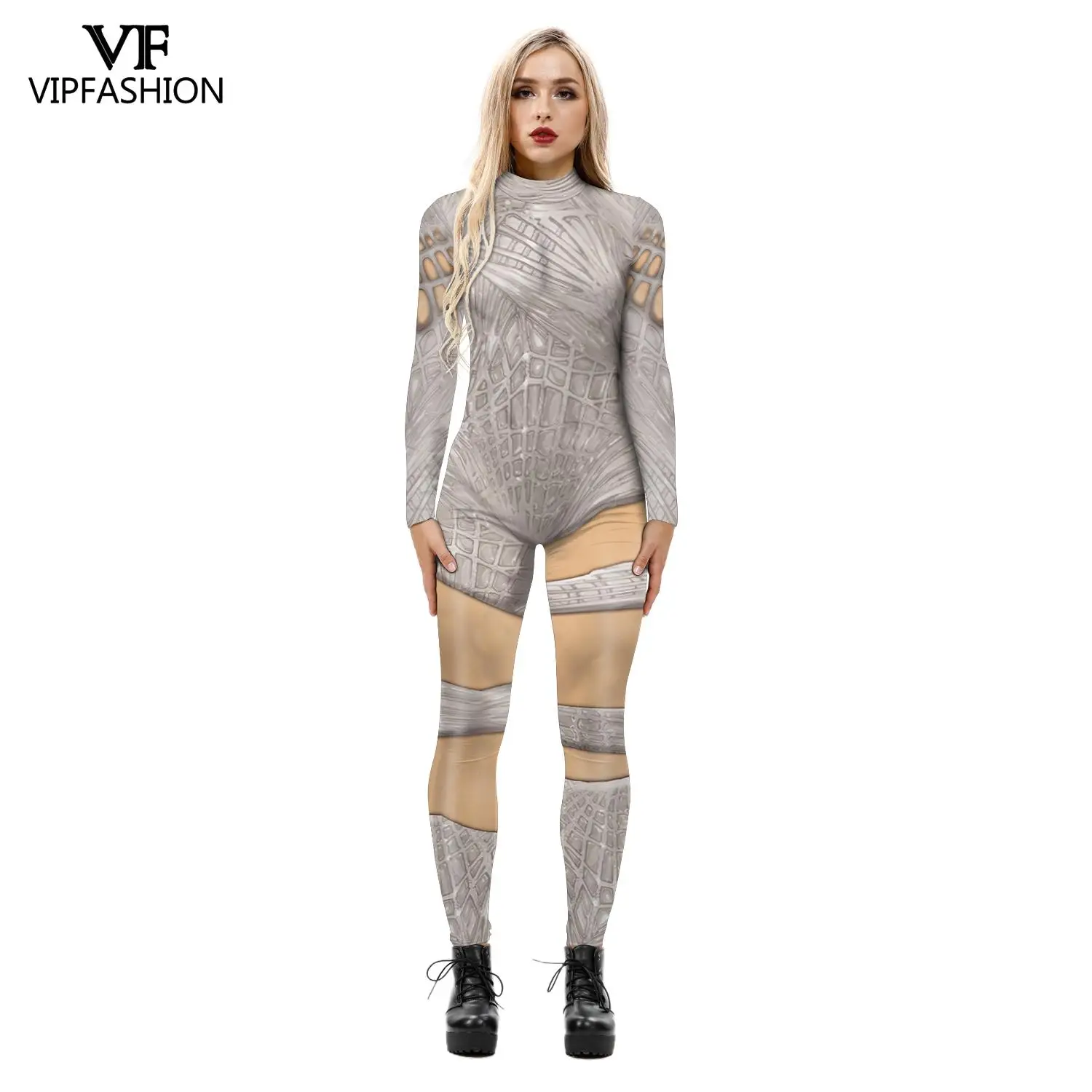 Костюм для косплея женский с 3D принтом модный страшный костюм взрослых в виде