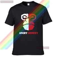 angry monkey red and white face summer print t shirt clothes popular shirt cotton tees amazing short sleeve unique unisex tops
