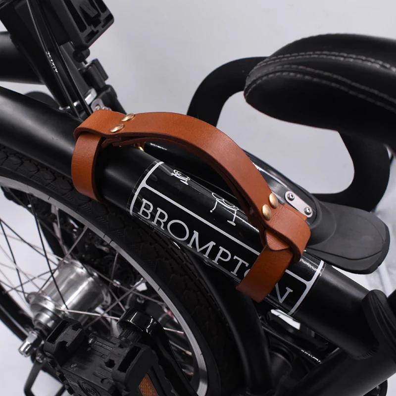 TWTOPSE велосипедная ручка для переноски лента ремень для Brompton складной велосипедный Руль Лента винтажная кожаная прочная