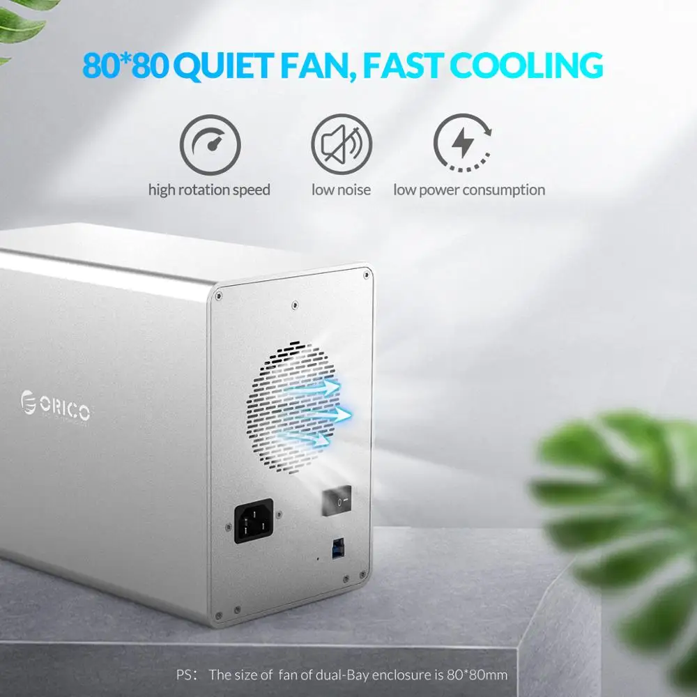 Док станция ORICO Multi Bay для жестких дисков предприятия алюминиевый 3 5 дюйма 32/64/80 ТБ