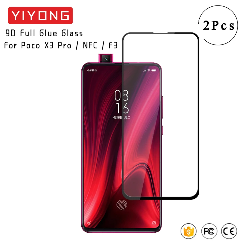 Защитное стекло YIYONG 9D для Xiaomi Pocophone F1 F2 M3 M4 Pro | Мобильные телефоны и аксессуары
