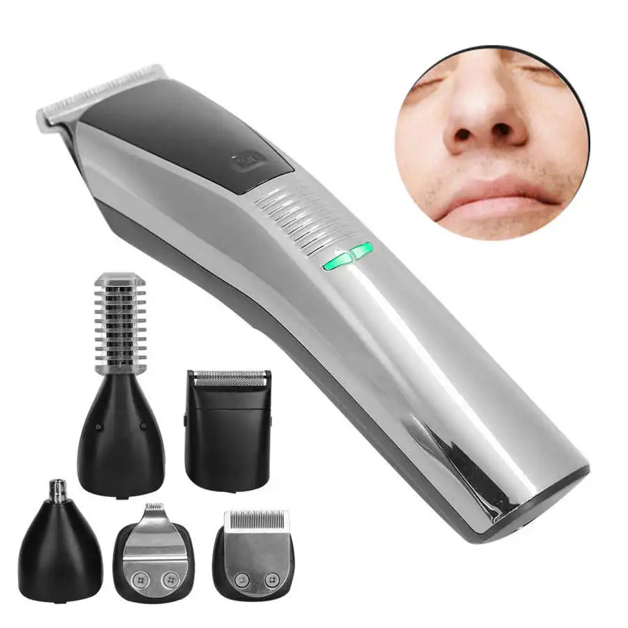 

6 In1 Hair Clipper Beard Trimmer Kit USB Charging Hair Cutting Groomer Kit for Men