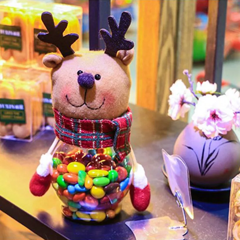 1 шт. Рождественский Санта-Клаус Снеговик Лось коробка конфет рождественские