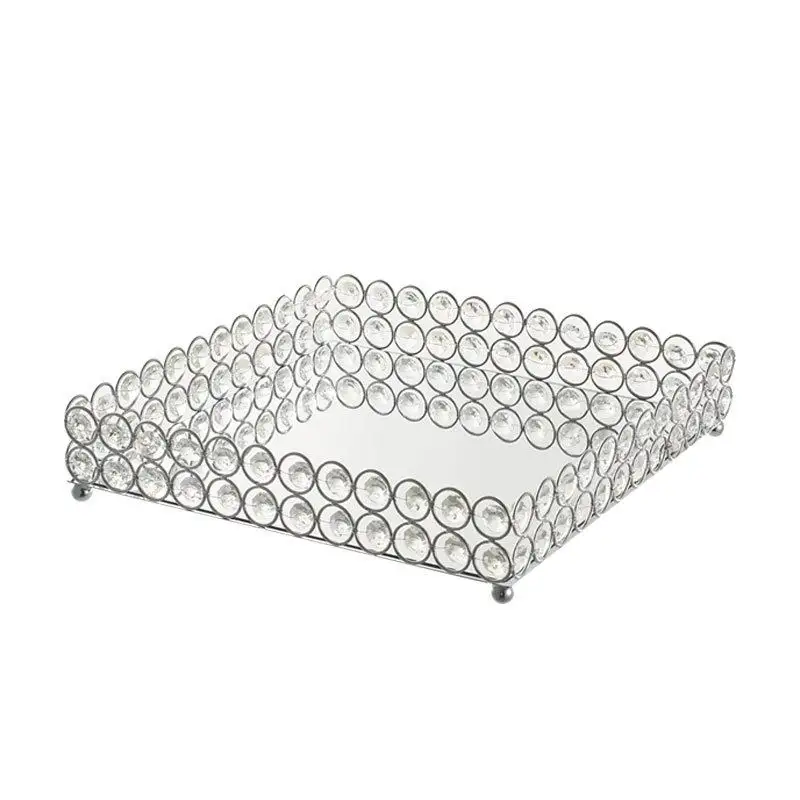 Хрустальный поднос с арахисом подставка для торта косметический хранения