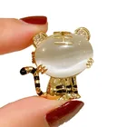 Фирменные Металлические Булавки в виде красных деревьев китайского знака зодиака, модные маленькие милые тигровые броши для девочек, новогодний подарок, Прямая поставка