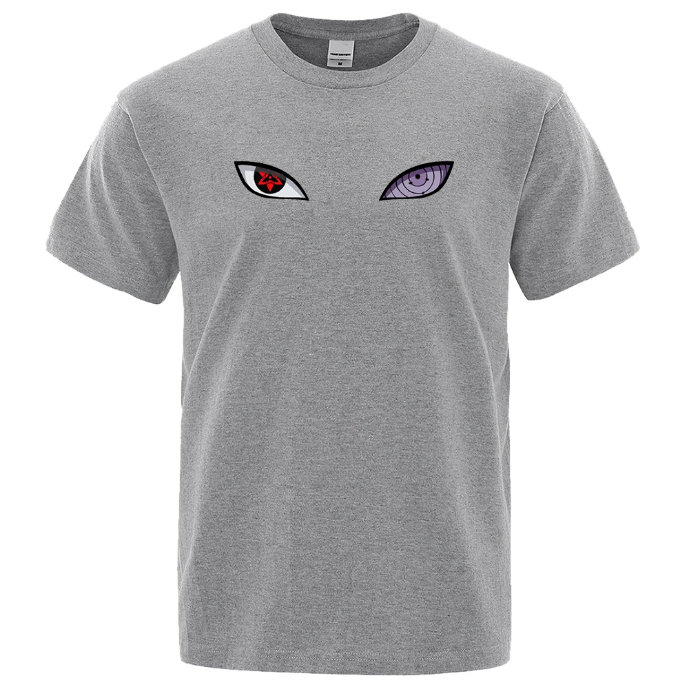 Футболка мужская с коротким рукавом модный топ принтом тенниска Шаринган