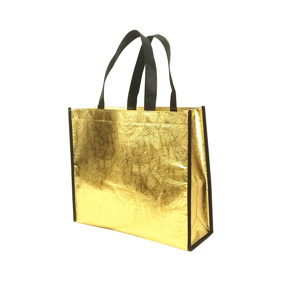 Роскошные блестящие подарочные пакеты с индивидуальным логотипом и ручками
