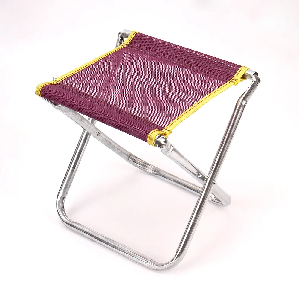 

Metal outdoor fishing stool Large and small folding stool Stainless steel mesh stool Iron stool Shoe-changing stool