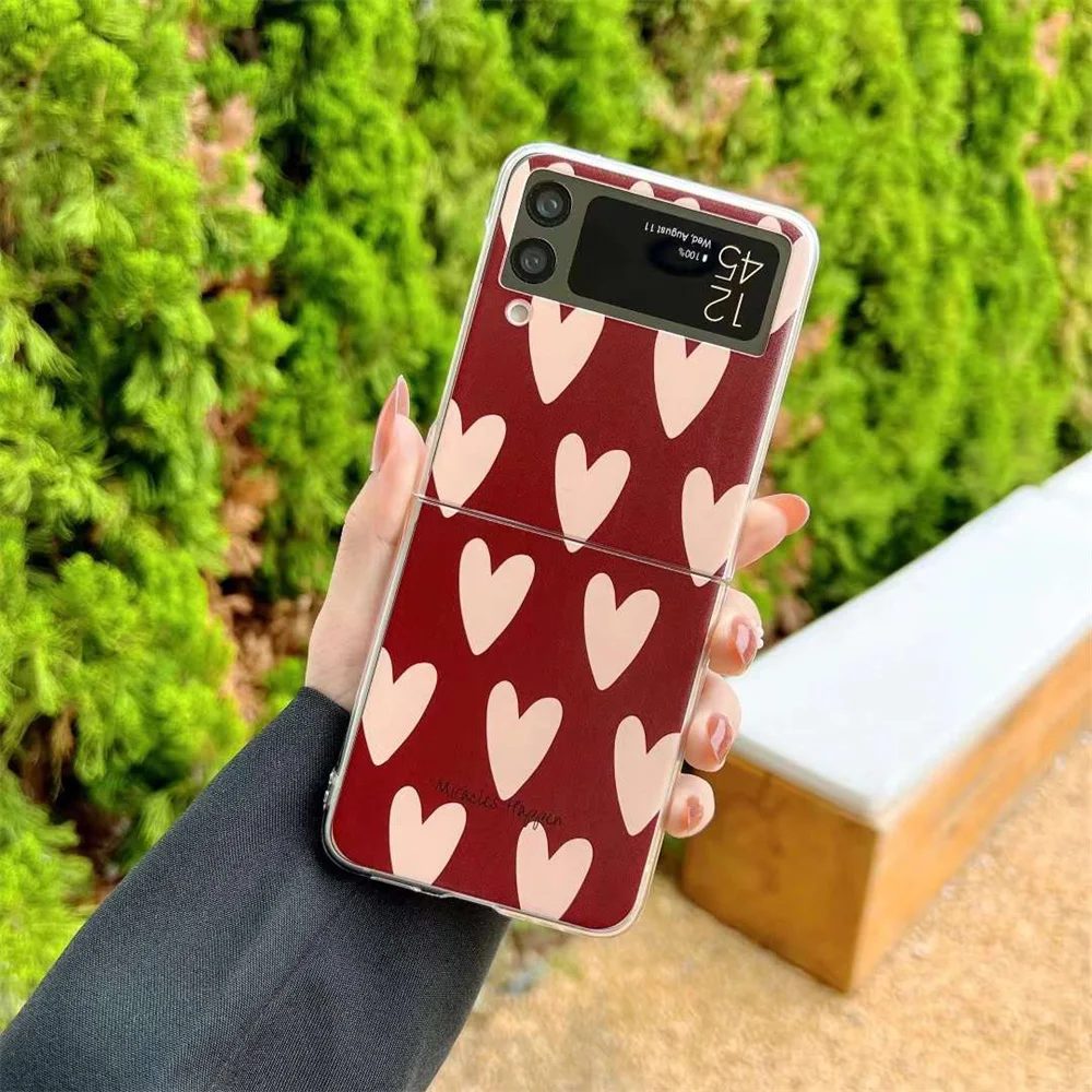 

PC hard shell Samsung anti-falling mobile phone case For Samsung Z flip 3 Fashion chunse anti-falling Z flip 3