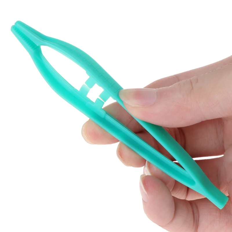 

New Reptile Feeding Tweezers Clamp Pliers Plastic Feeder Clip Non Slip Terrarium K3NA