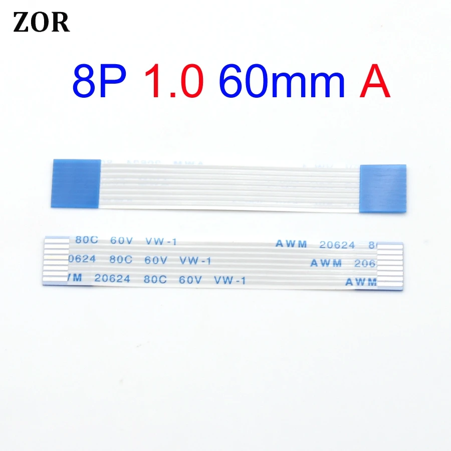 1 шт. 8pin Новый FFC FPC плоский гибкий кабель 0 мм Шаг 8 pin длина вперед 60 ширина 6 p