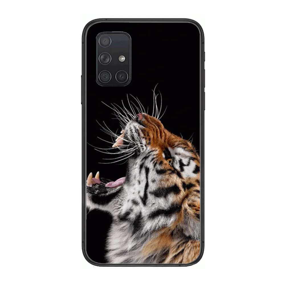 

tiger Phone Case Hull For Samsung Galaxy A 50 51 20 71 70 40 30 10 E 4G 5G S Black Shell Art Cell Cover