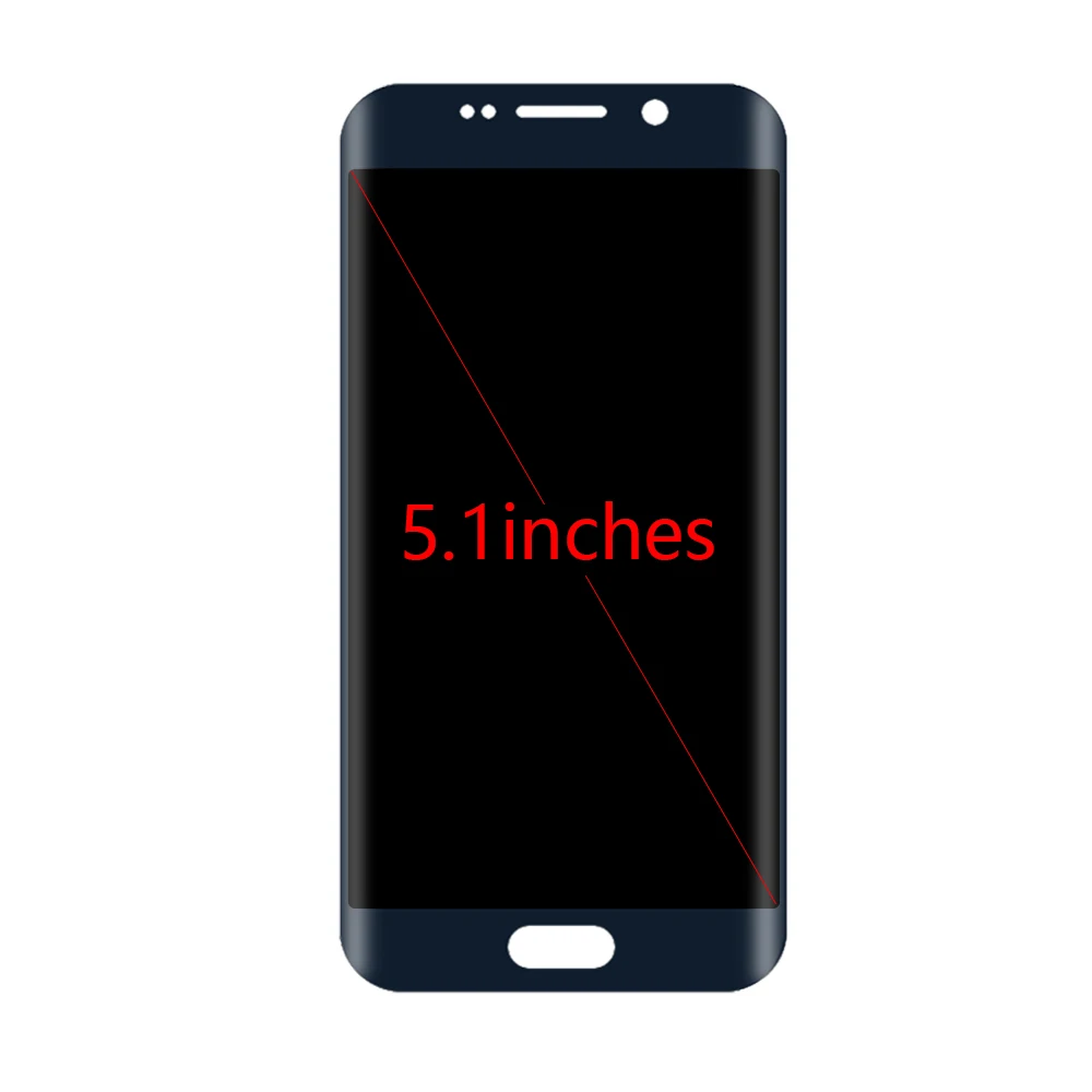 100% Оригинальный ЖК-дисплей для Samsung Galaxy S6 edge G925 G925I G925F сенсорный экран дигитайзер
