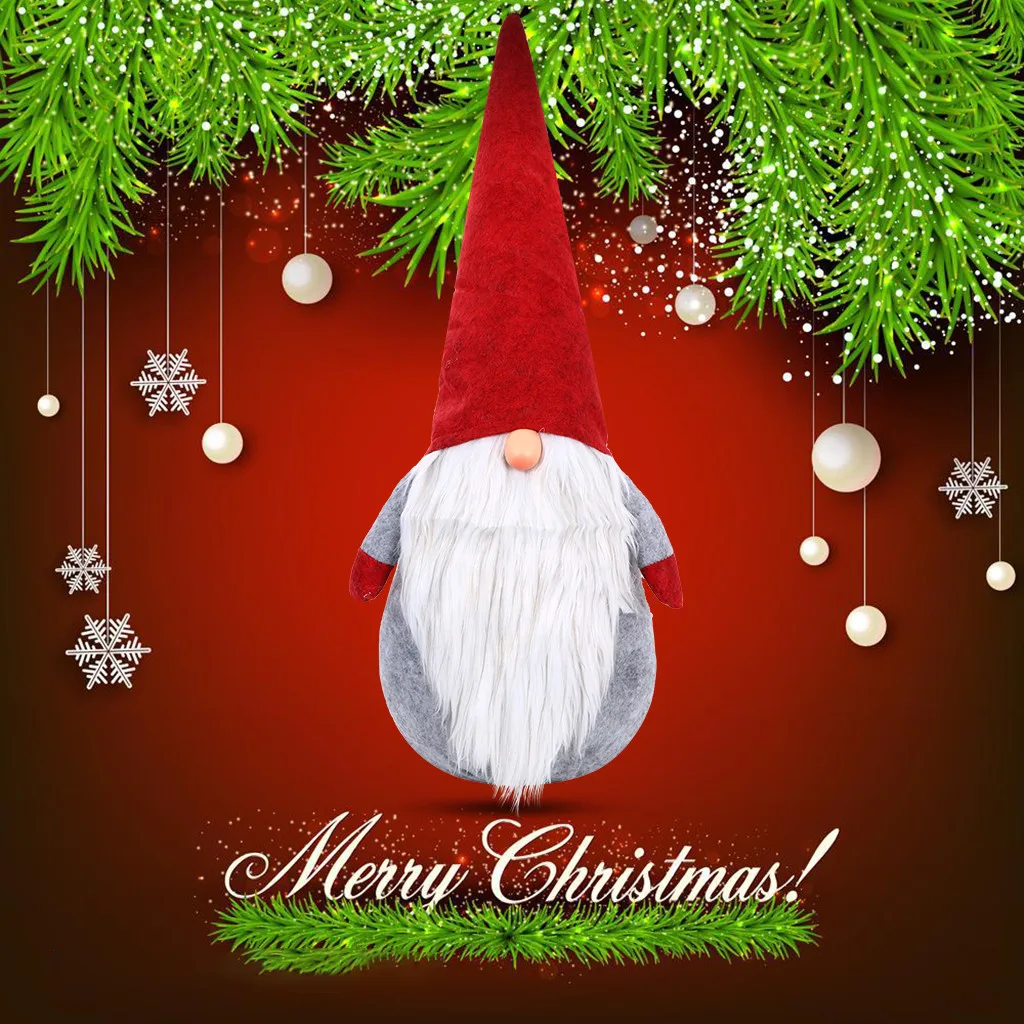 Рождественские украшения для дома набор милая Рождественская плюшевая игрушка