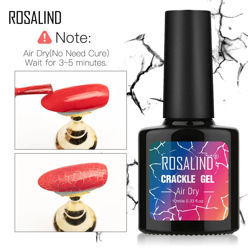 ROSALIND гель кракле лак для ногтей Быстросохнущий Гель маникюра УФ полупостоянного