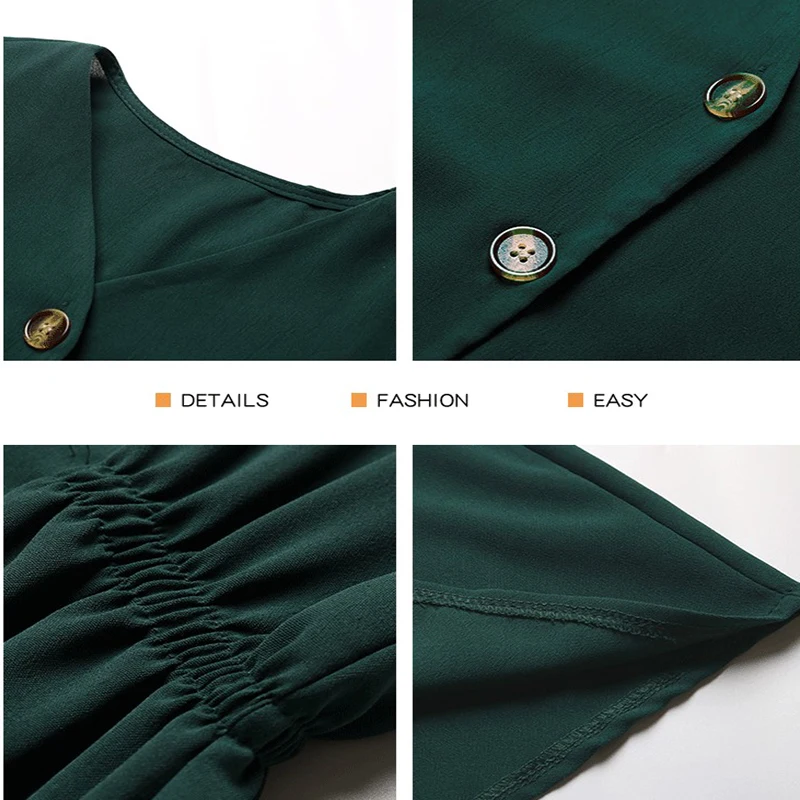 

Women's Loose Dress Summer New French Niche Solid Color Dress Female Young Temperament Casual Light Mature Retro A-line Skirt