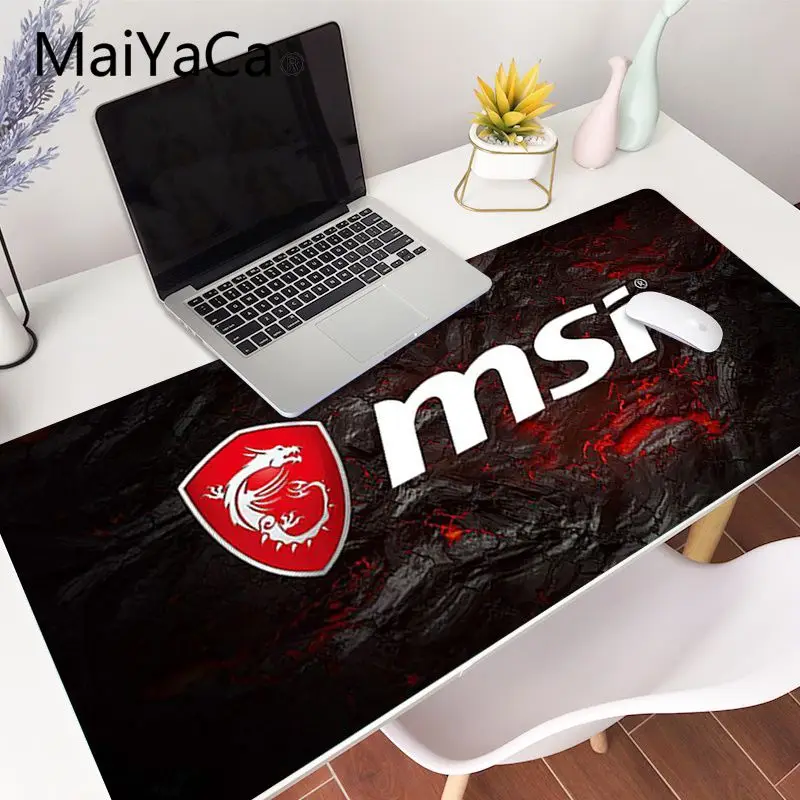 MaiYaCa MSI Дракон Логотип офисные мыши геймер Мягкий Коврик Для Мыши игровые коврики
