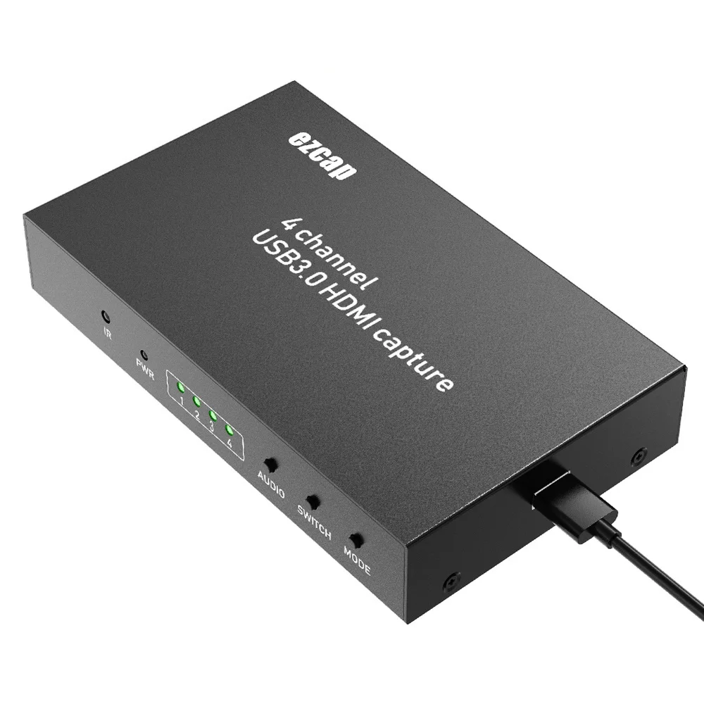 Карта видеозахвата EZCAP264 4 CH USB3.0 захват нескольких камер видео в 1 1080P60fps для Windows MAC