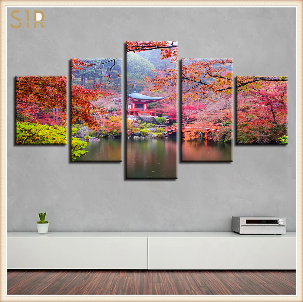 

Beautiful Scenery HD Printed 5 Piece Canvas Art Scenery Painting Wall Pictures for Living Room Home Decor Anime Poster Wall Art