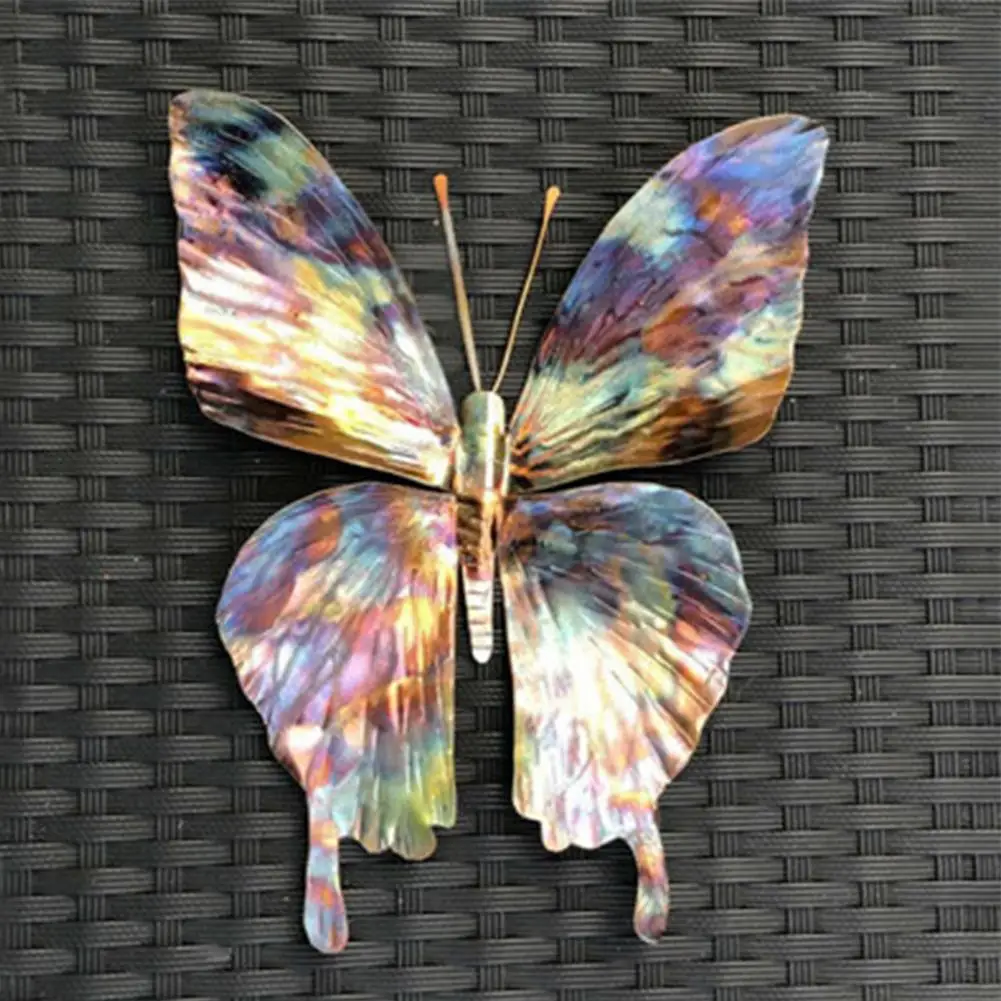 

Metal Butterfly Wall Decoration Hanging Sculpture Wall Artwork Garden Decor Hanging Adornment Photo Props For Garden Statues