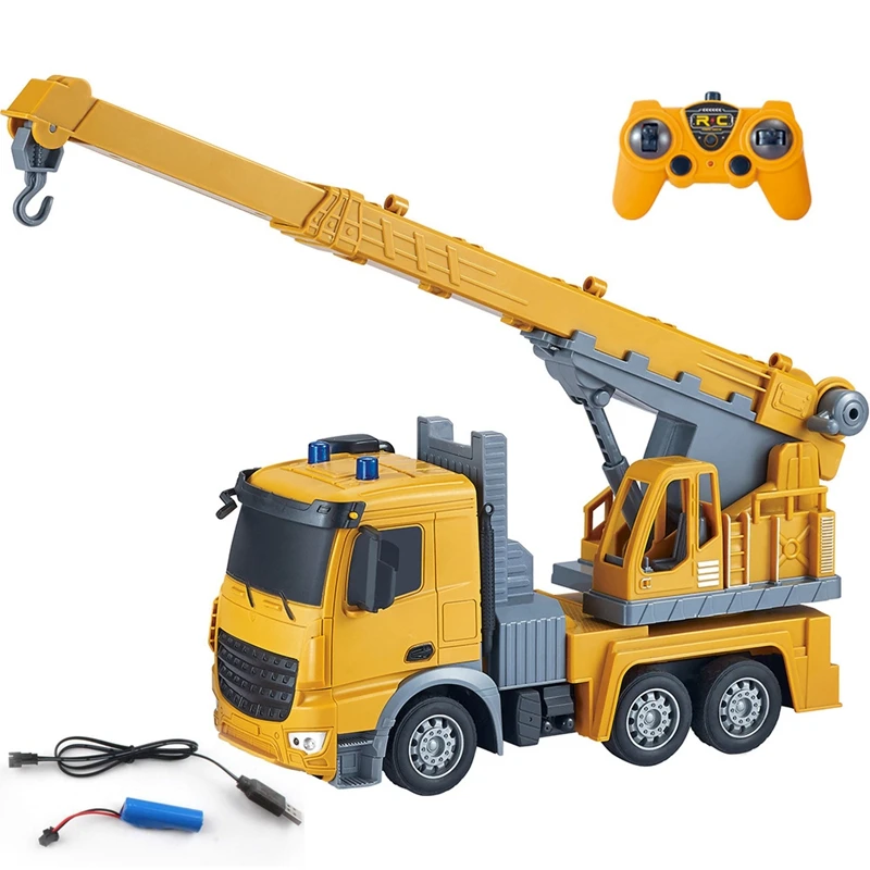 

FBIL-1:24 2,4G 6Ch RC строительный автокран Перезаряжаемые дистанционного Управление подъема Имитационное моделирование детская игрушка