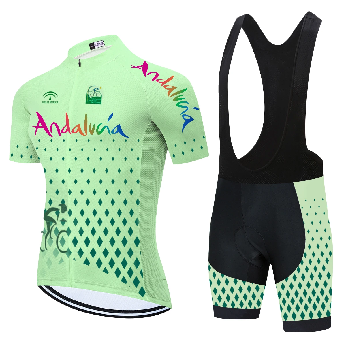 2012 Команда Андалусии Лето Велоспорт Джерси комплект 20D MTB Униформа велосипедная