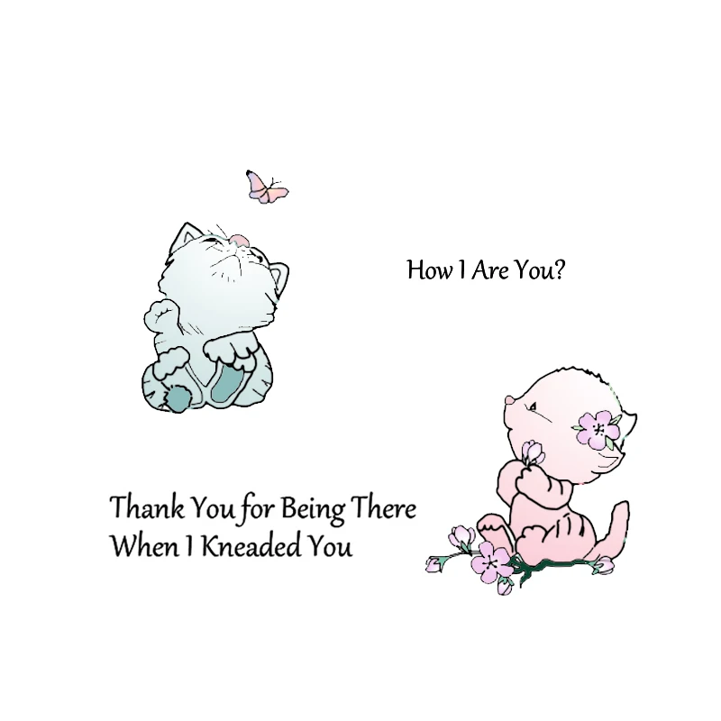 

DABOXIBO Little Cat Clear Stamps Mold For DIY Scrapbooking Cards Making Decorate Crafts 2021 NEW Arrival