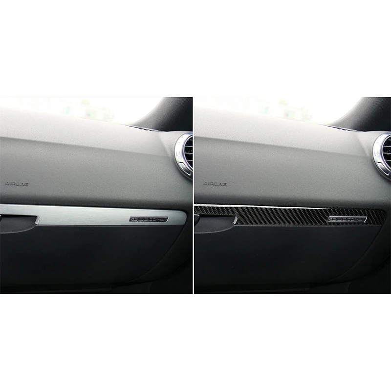 

For Audi TT 2008-2014 8n 8j Mk123 Ttrs real carbon fiber co-pilot trim strip