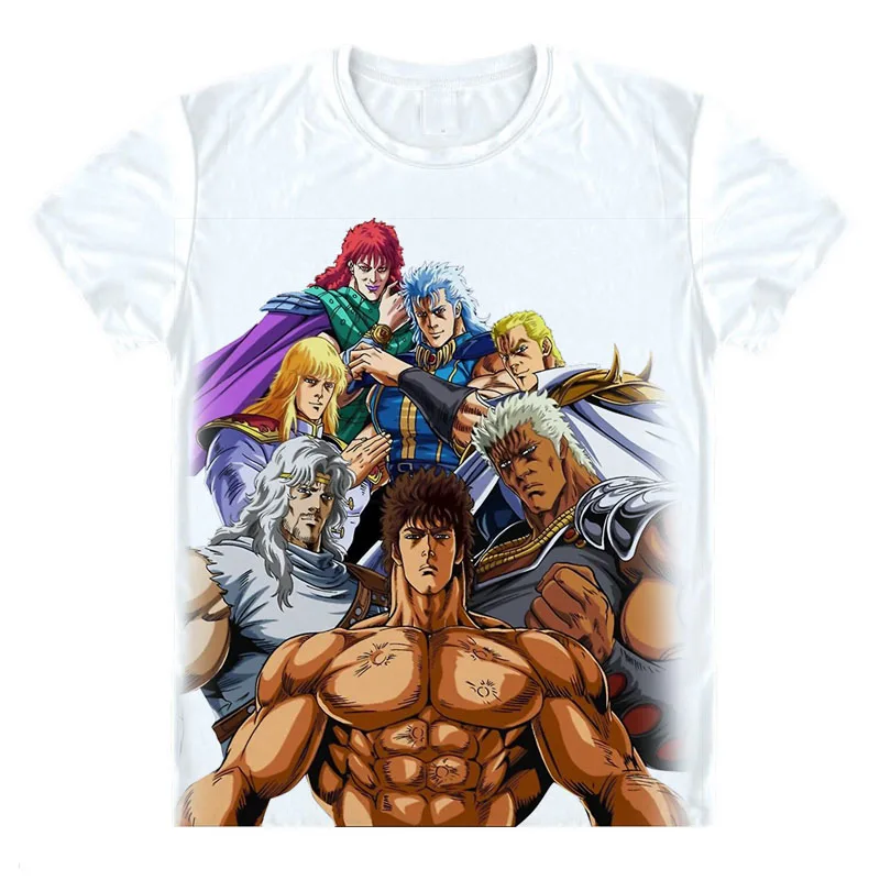 Hokuto No Ken Футболка с принтом кулак Северной Звезды японская Классическая