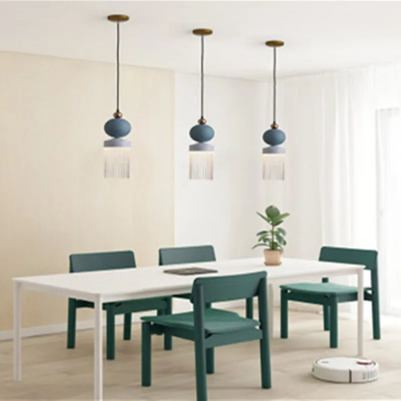 Постсовременная креативная люстра с кисточками скандинавский минималистичный