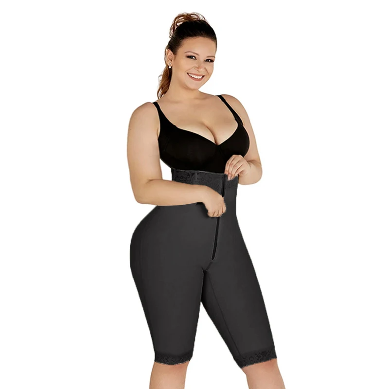 Bbl Faja Skims Shapewear Women Butt Lifter Double Compression High-waisted Shorts Knee Short and Lift Buttoks Postpartum Girdles