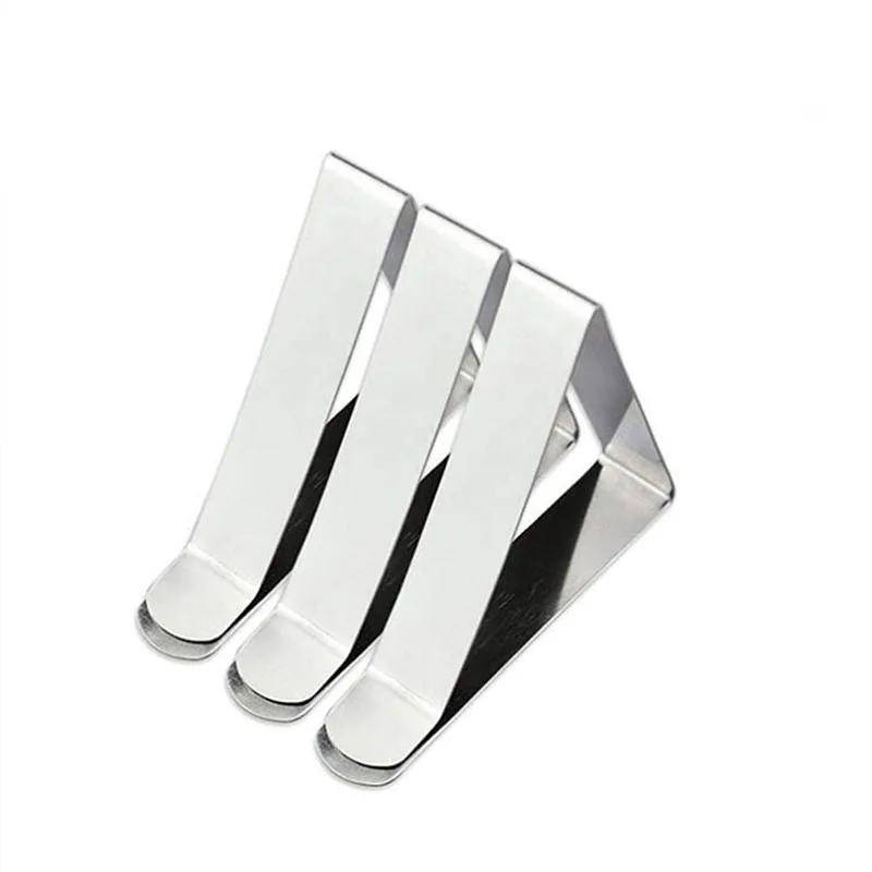 

6PCS Stainless Steel Tablecloth Tables Cover Clip Holder Cloth Clamps Picnic Wedding Party Promenade Home Garden Supplies