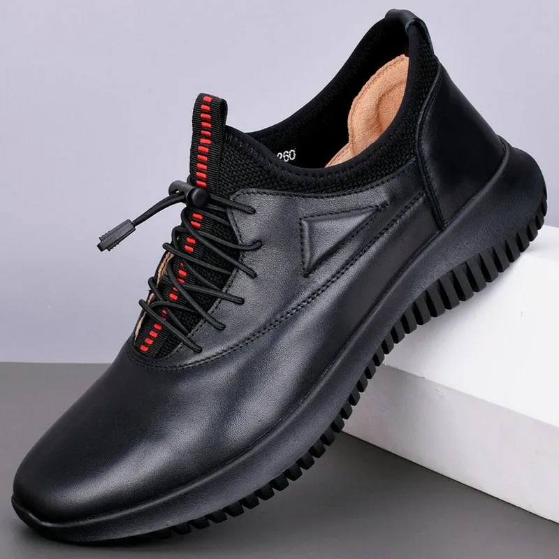 

British Style Leather Shoes Moccasins Men's Designer Shoes High Quality Breathable Elastic Band Men Shoes Luxury Brand Loafers