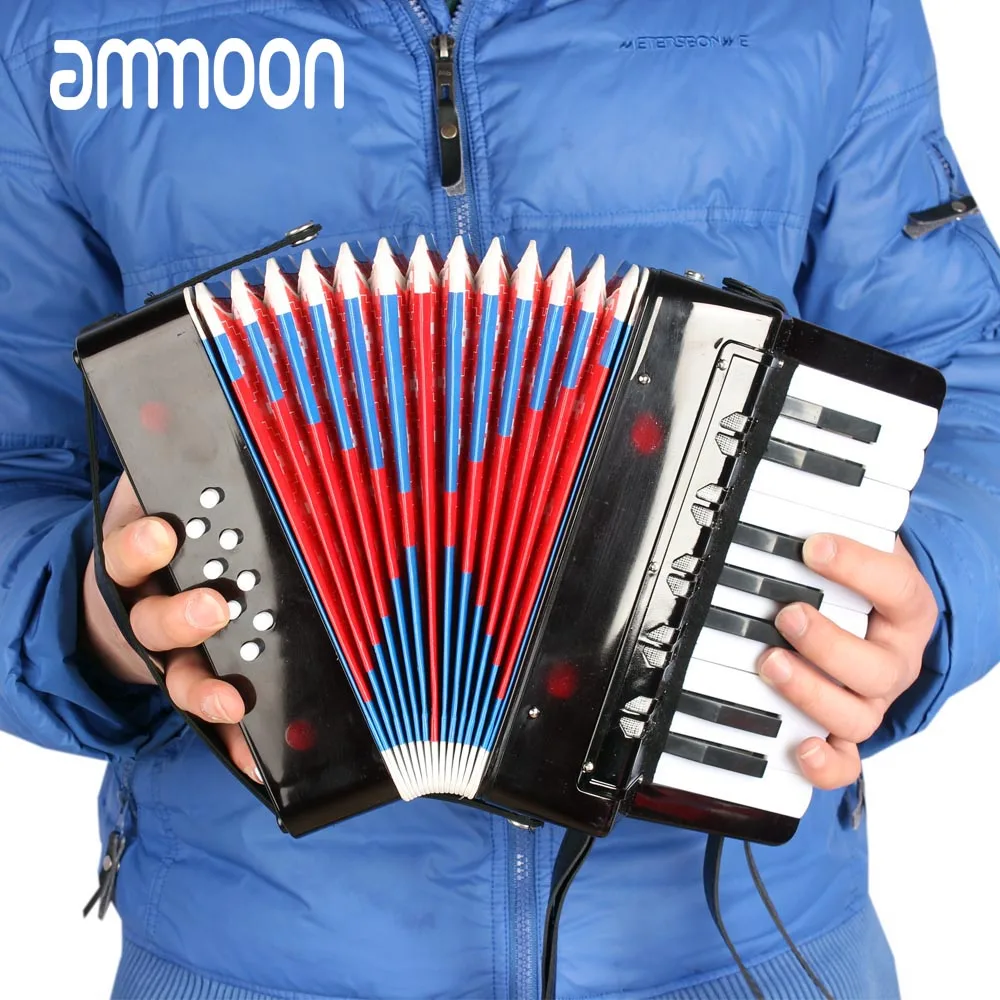 Высококачественный маленький басовый мини-гармошкой 17 клавиш 8 басов обучающий