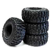 4pcs 2 2 beadlock wheel rim 2 2rubber tires set for 110 rc crawler axial scx10 90046 rc car parts
