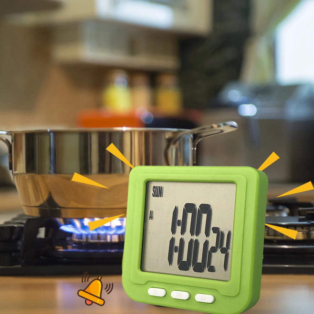 

Kitchen Timer LCD Digital Timer Count Up Cooking Baking Sports Games Alarm Reminder Clock Mini Timer Magnetic Backing Stand