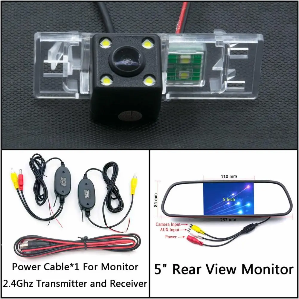 C Wireless 5 inch M 4 светодиодный резервный фонарь заднего вида для peugeot 407 406 coupe 106 1007 307 308 607 806 807 монитор парковки автомобиля - Название цвета: C Wireless 5 inch M